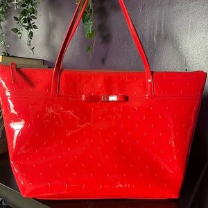 Red Kate Spade tote